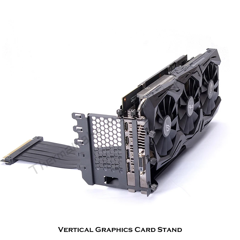 PHANTEKS Graphics Card Vertical Mounting Support + GPU Riser Cable Kit PCI-E 4.0 Anti-jamming Version Lossless 7PCI Slots