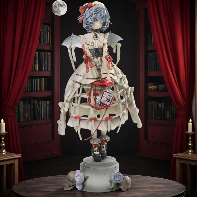 

New Version 27cm Remilia Scarlet Anime Short Hair Girl Collectible Figure Desktop Decoration Statue Collection for Anime Fans