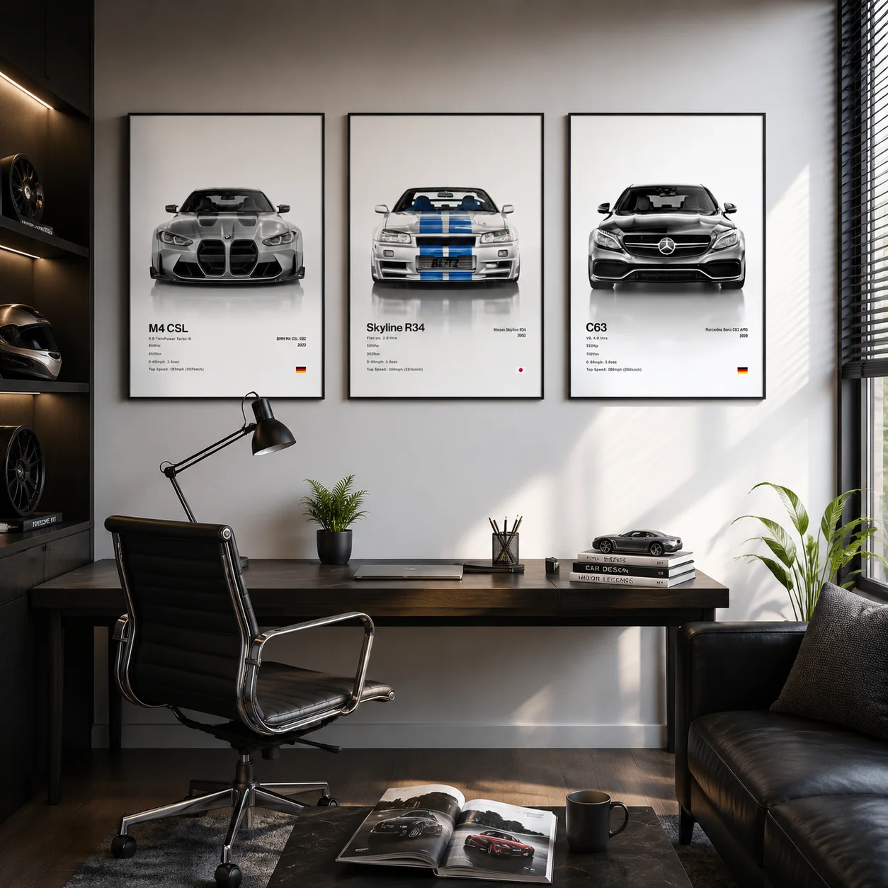Minimalist Hyper Car Poster - E60 M5 CS M3 G800 911 GT3RSports Car Supercar Canvas Painting Wall Art for Home Interior Decor