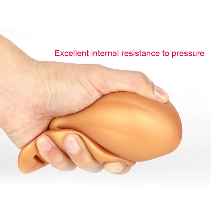 Huge Wearable Anal Plug Expansion Butt Plug Rolling Bead Soft Silicone Built-in Steel Ball Prostate Massager Sex Toy For Women