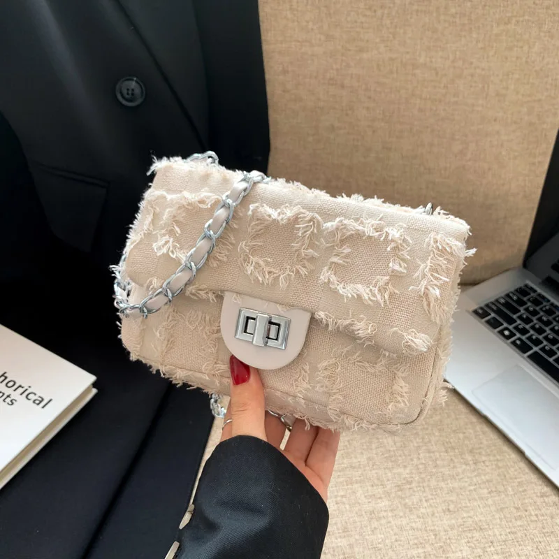 

Chain Small Square Women's Shoulder Bag 2025 High Quality Lady Crossbody New Woman Handbag Luxury Designer Female Messenger Bag