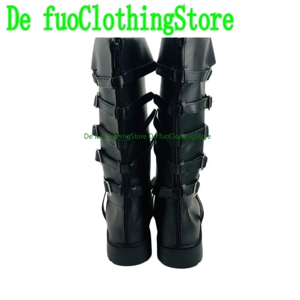 

DefuoClothing Vergil обувь для косплея аниме игры костюмы на Хэллоуин реквизит для вечеринки обувь