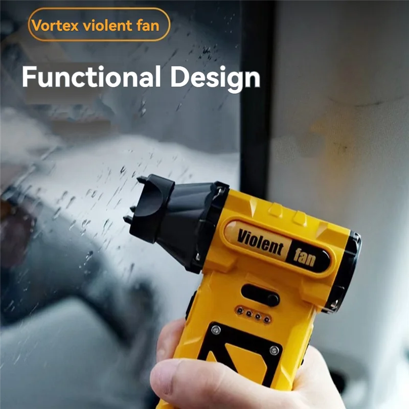 L65A-Mini Turbo Jet Fan Blower Turbo Jet Fan Air Blower 110000RPM Turbofan USB Rechargeable Dust Cleaning Tools Green