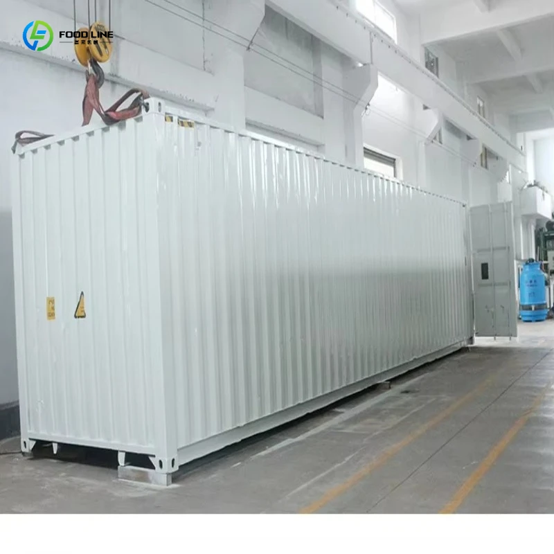 Container Block Ice Machine Engine Motor Gear Direct Cooling Salt Water Industrial Plant for Bulk Ice Storage