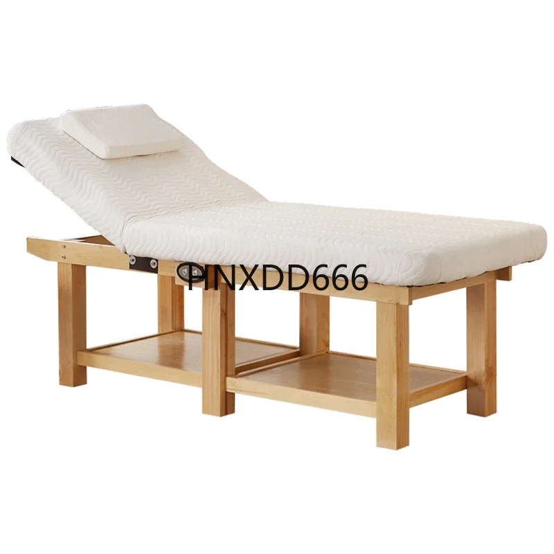 Electric solid wood beauty bed, high-grade latex eyelash embroidery bed for beauty salons