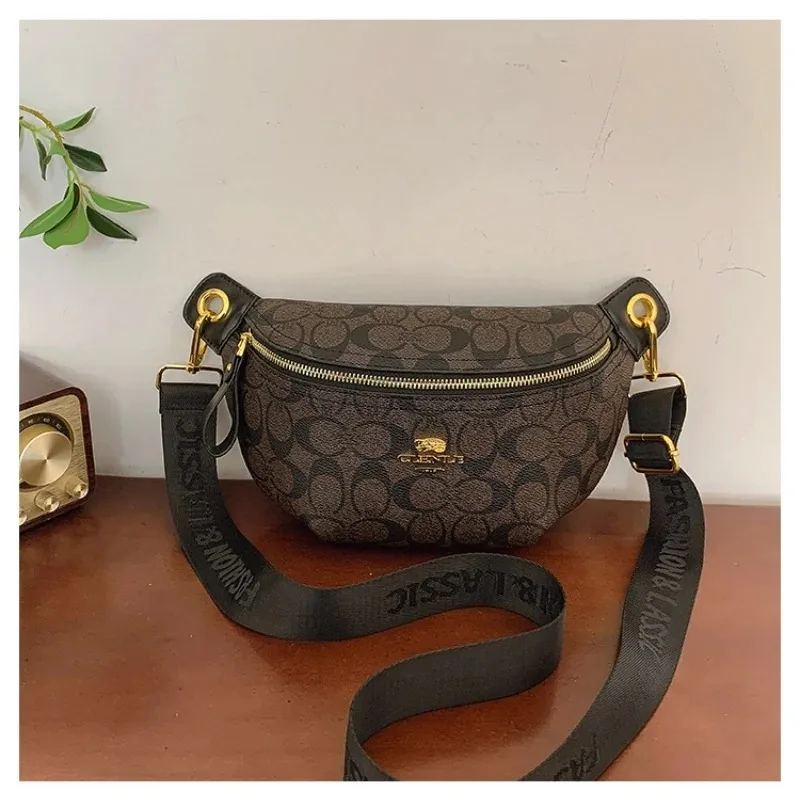 

2026 New Women Vintage Print Small Square Bag Wide Shoulder Strap Fashion Casual Shoulder Crossbody Bag Trendy Ladies Handbag