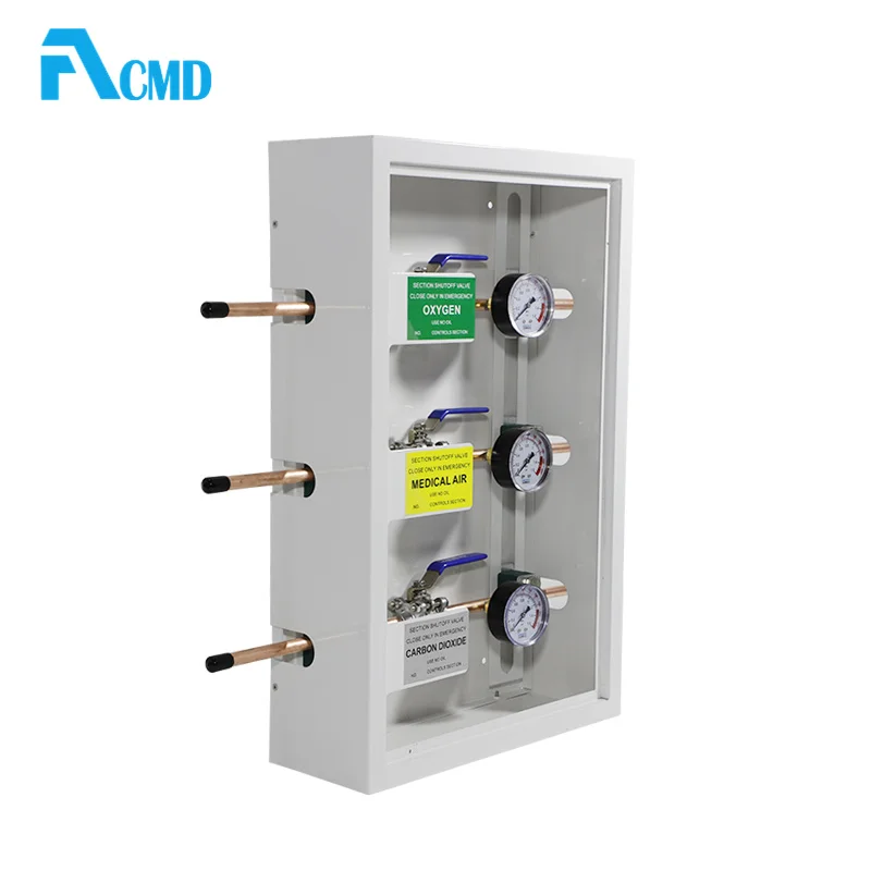 Acmd Hospital Alarm Valve Combo Unit 3  Medical Zone Valve Box with Alarm for Hospital Medical  Pipeline System