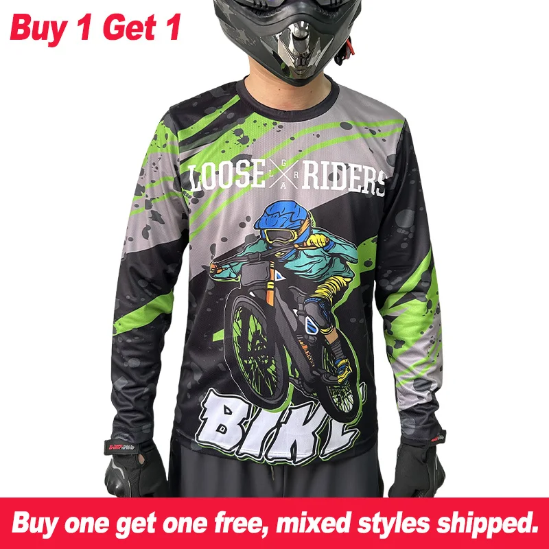 

loose riders mtb jersey DH motocross downhill jersey BMX mountain bike shirt buy one get one free mix and match