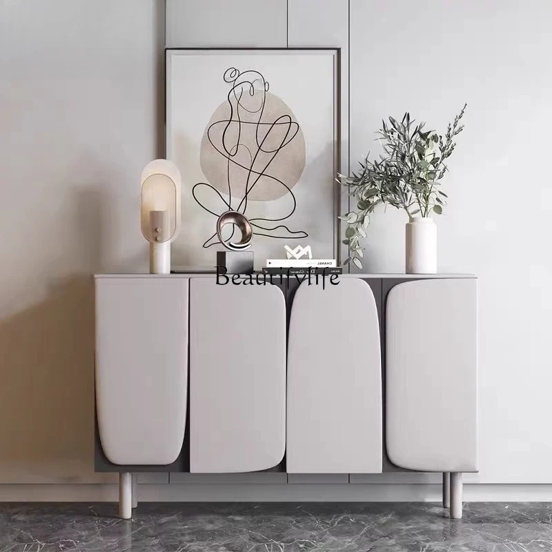 

Light luxury creative paint cabinet Nordic modern living room multi-functional tea cabinet