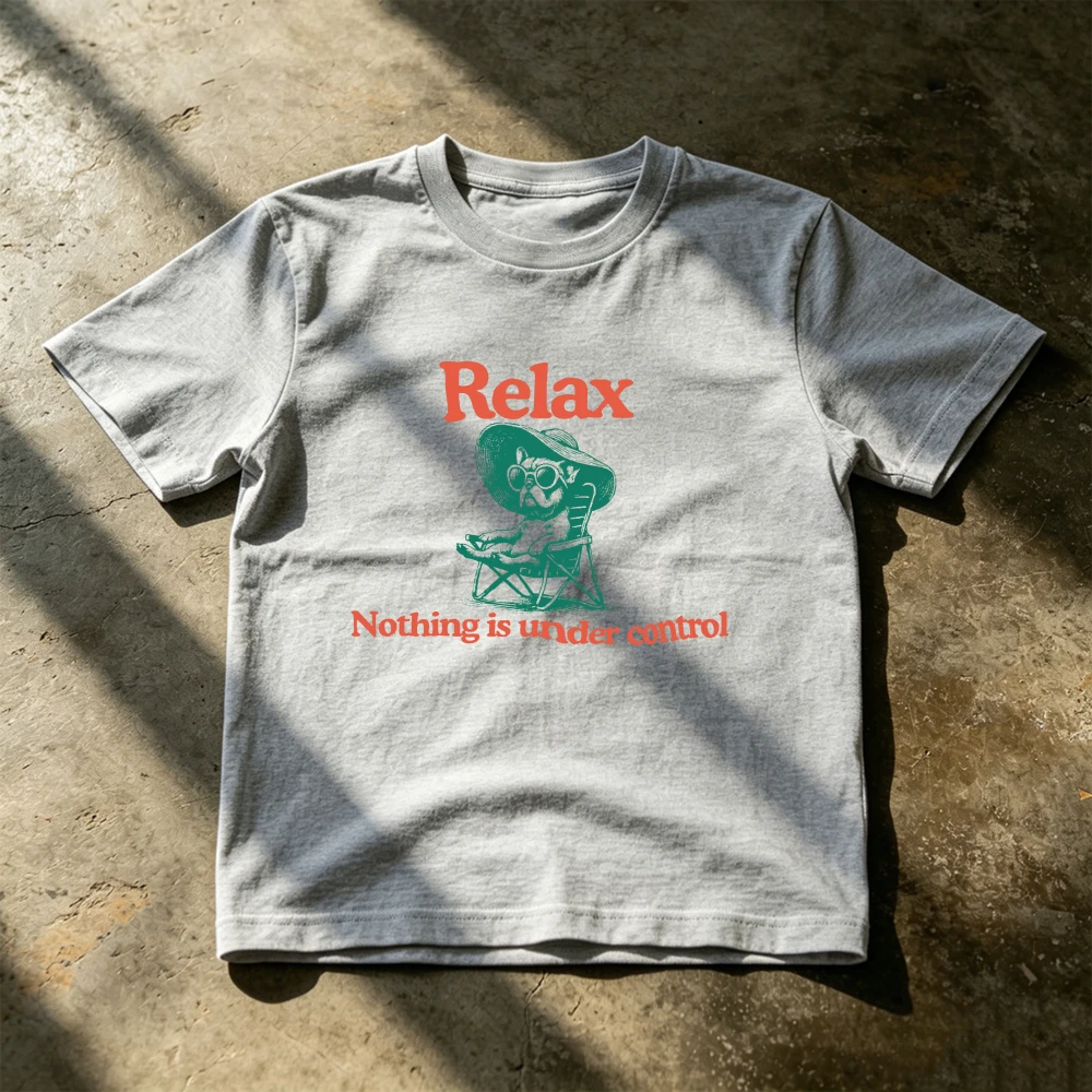 Undershirt Crew Neck - Винтажная футболка с французским бульдогом и
