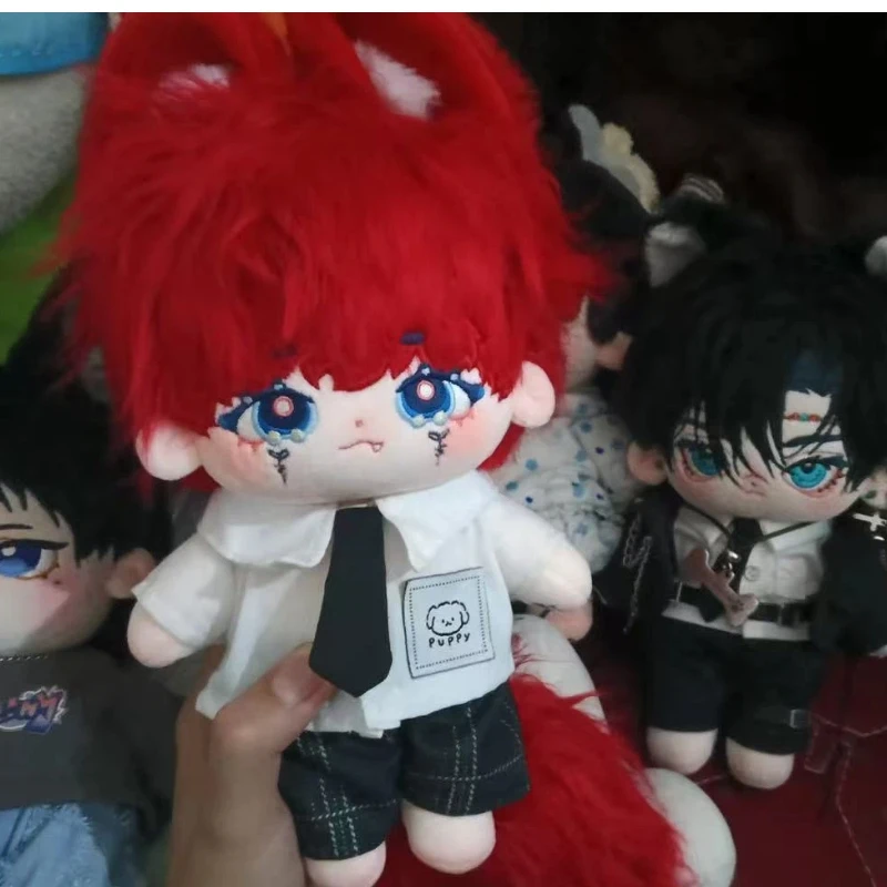 

Stuffed Animals 20cm Dressable Anime Cotton Plush Doll Toys Q-version Idol Plush Figure DIY Cute Clothes for Bedroom Kid Gift