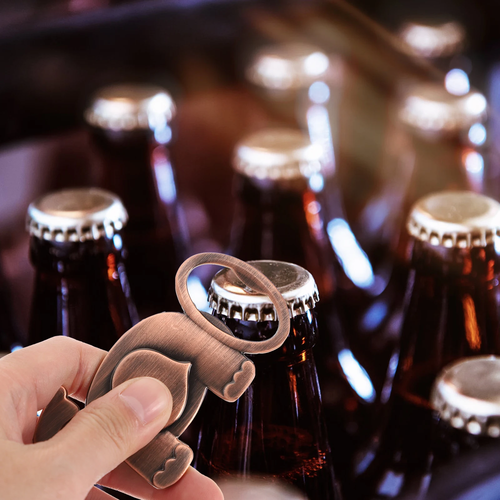 

Creative Bottle Opener Unique Shape Manual Opener Portable Lid Remover For Travel Home Bar Party Use