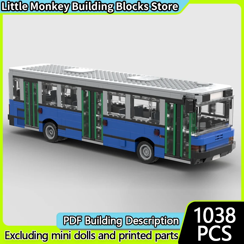 

City Car Model MOC Building Bricks 415.15 Classic City Bus Modular Technology Children Holiday Gifts Assemble Toys Suit