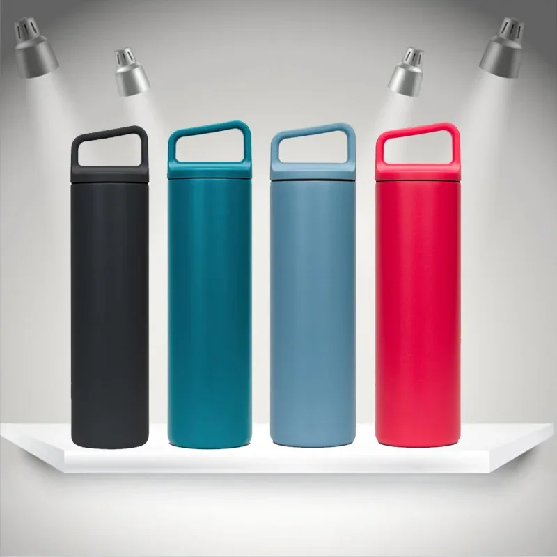 Portable Large Capacity MiiR Heat Preservation Cup With Wide Mouth Simple Design Fashionable Blue Bottle Logo Printing Available