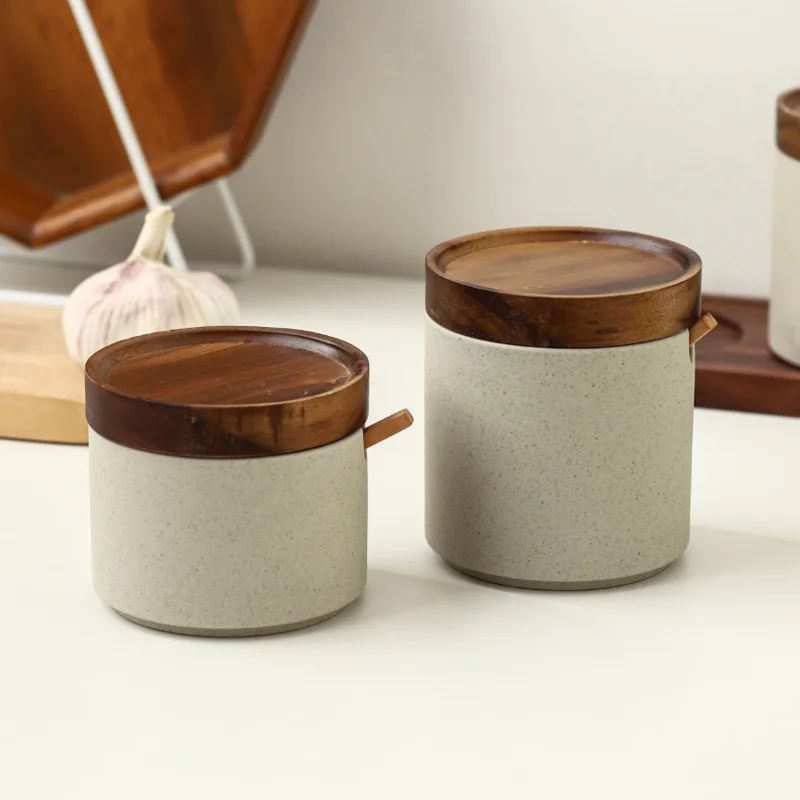 Kitchen Seasoning Tools, Vintage Coarse Ceramic Seasoning Jars, Salt and Pepper Bottles, Spice Jars, Seasoning Boxes, Containers