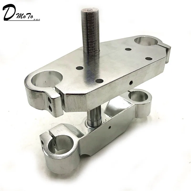 Motorcycle 22mm 7/8' Handlebar Riser Mount Bars 33mm Inverted Shock Absorber Direction Device Aluminum Alloy Upper & Lower Plate