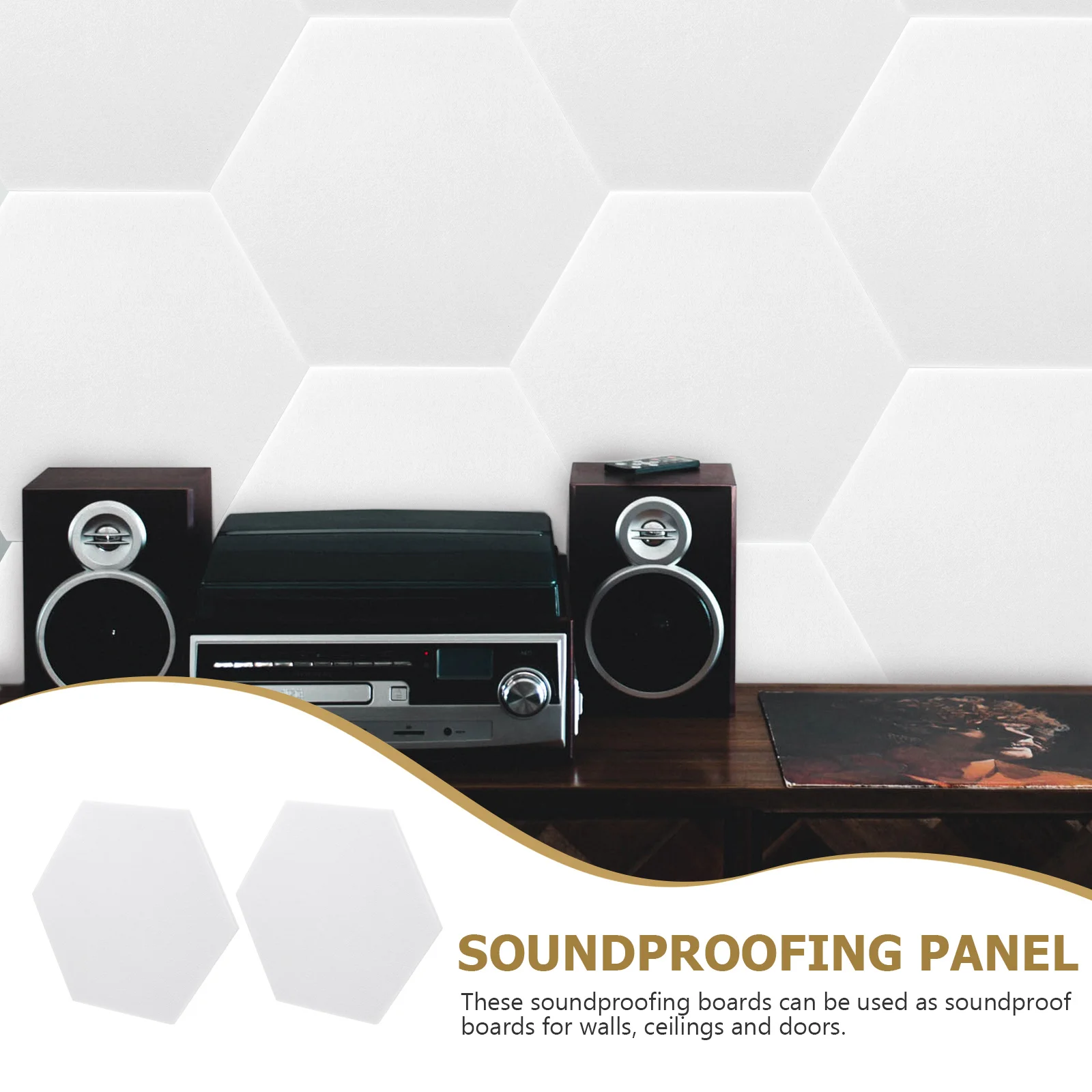 

2pcs Sound Insulation Boards Acoustic Panels For Wall Ceiling Door Soundproofing Sound Absorption Material Noise Reduction Ktv