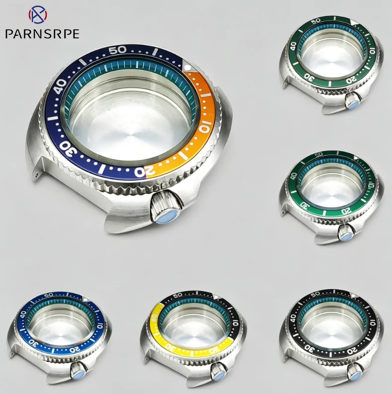 

43.5mm 316L Stainless Steel Watch Sapphire Glass Ceramic Bezel Case 42mm NH35 NH36 movement for 28.5mm Dial