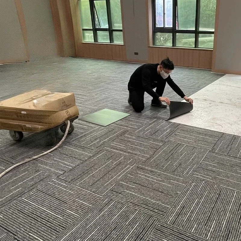Office carpet, splicing floor mat, square cement floor is directly covered