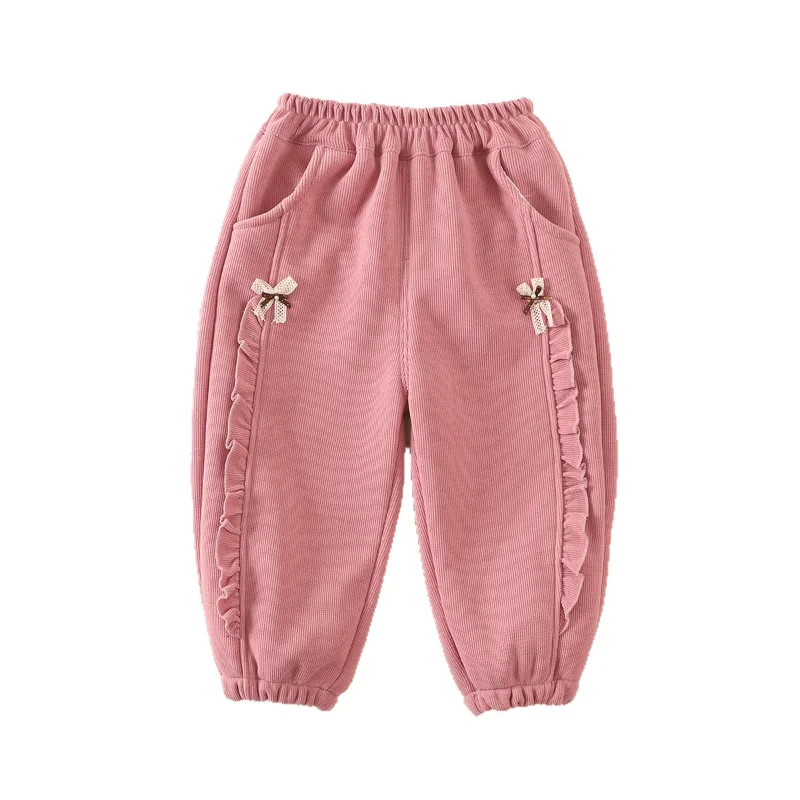 

Новая осенне-зимняя одежда для маленьких девочек, детские утепленные теплые штаны, одежда для малышей, модные повседневные брюки для младенцев, детская спортивная одежда