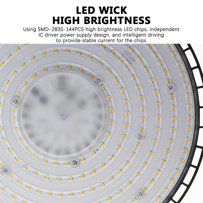 Ufo led 220v luz de baía alta 100w ~ 200w negócios estádio armazém garagem luz super brilhante iluminação industrial luz de mineração