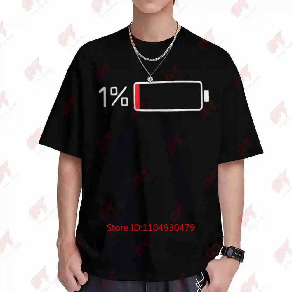 Battery Tech Power Print Short Sleeve Tee 100% Cotton T-Shirt