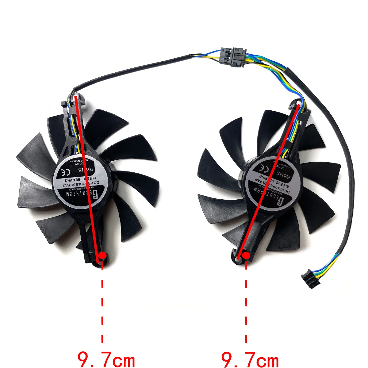 Nuovo per PRADEON AMD Radeon RX5500XT 580 550 Ventola di ricambio per scheda grafica