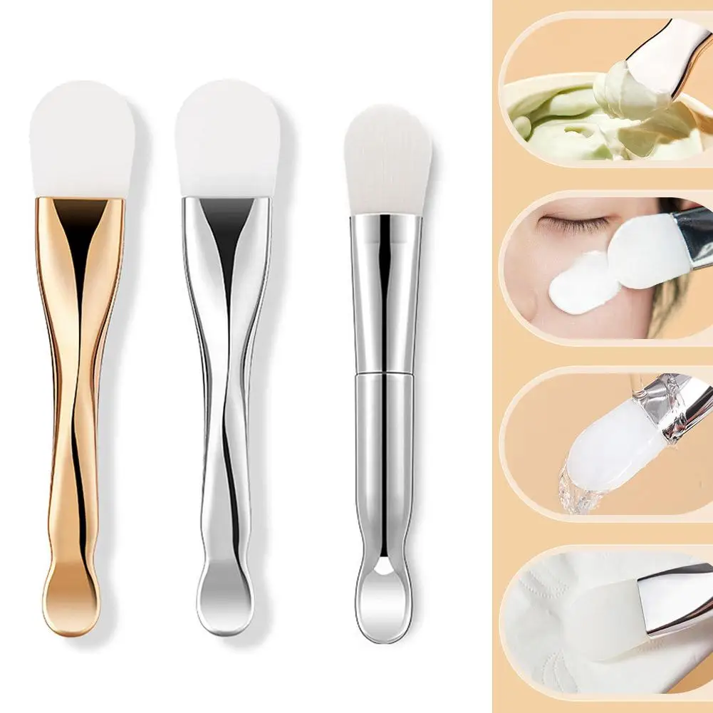 Brosse pour masque à Double extrémité, Non absorbante, pour masque en argile, outil facile à nettoyer pour bricolage, Application de masque Facial, accessoire de maquillage doux X9I8