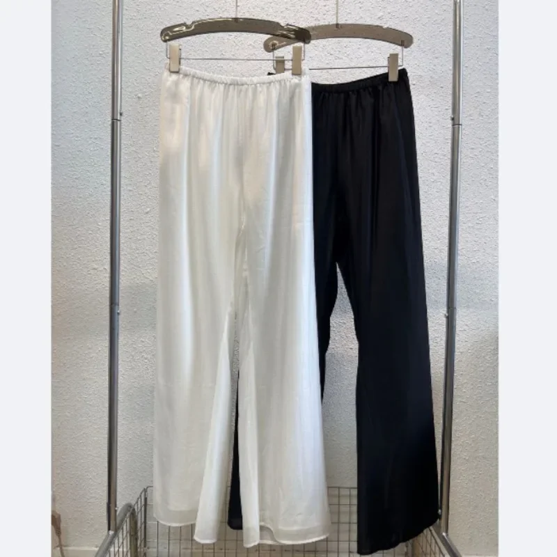 

Spring and Summer New Double-layer Silk Cotton Air Pants Real Two-piece Wide-leg Pants