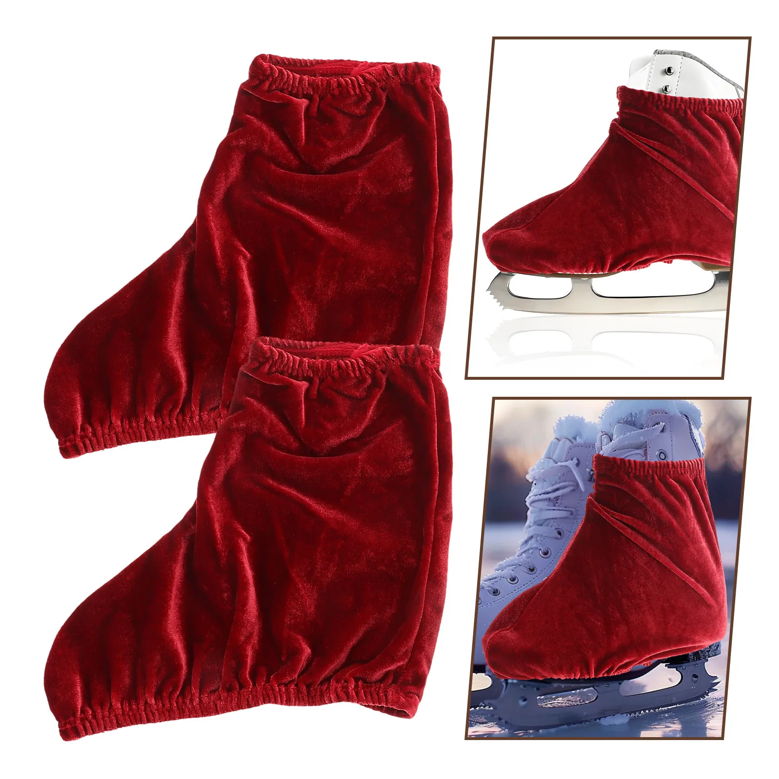 

1Pair Roller Skate Shoe Covers Stretchy Comfortable Protective Boot Guards for Ice Figure Roller Skating Shoes Adults