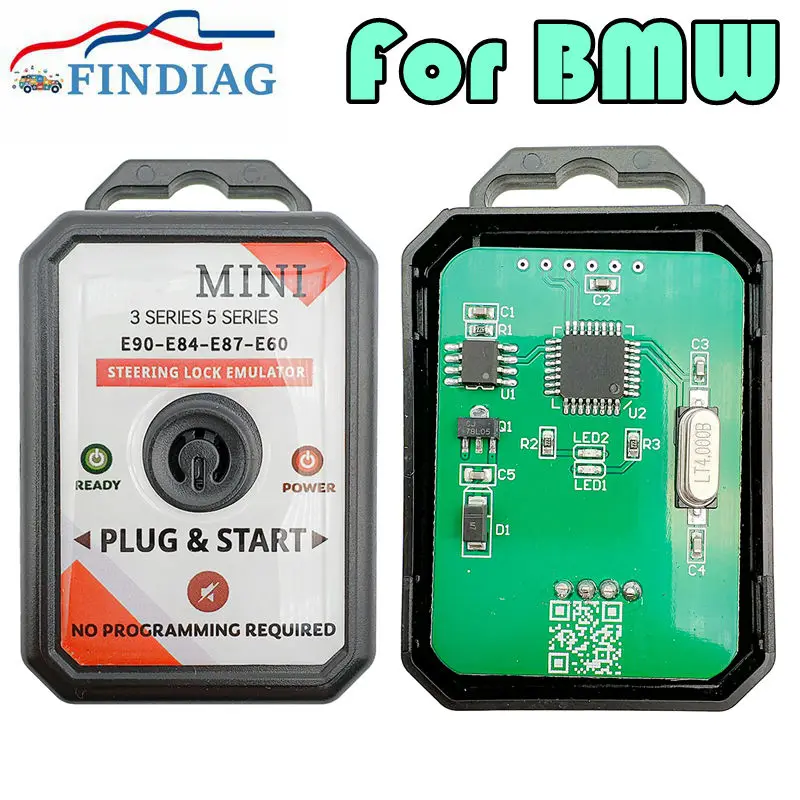 

НОВЫЙ эмулятор замка рулевого управления ELV ESL для BMW Mini Plug и Start Cooper E60 E84 E87 E90 серии 3 и 5 без программирования