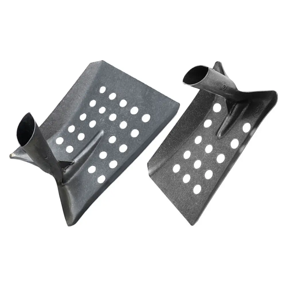2pcs Square Sifting Shovels Drain Cleaning Tool Metal Mud Sand Digging Scoop Portable Steel Sewage Maintenance Shovel Reusable