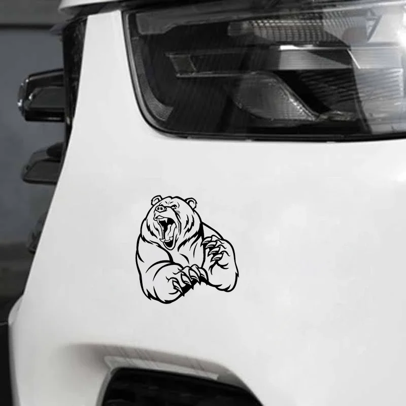 Adesivo per auto creatività alla moda Divertente orso bruno arrabbiato Adesivi per auto Decorazione Protezione solare in PVC Decalcomania per auto moto impermeabile