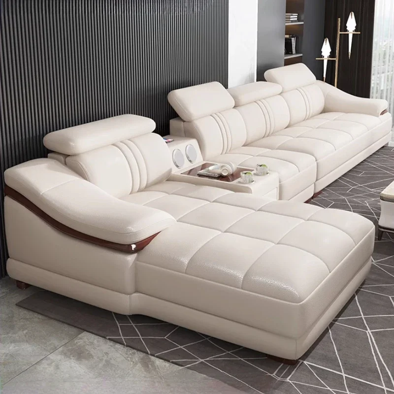 

Italian Genuine Leather Sofa Living Room Luxury Designer Loveseat Sofa Recliner Daybed Divano Soggiorno Apartment Furniture