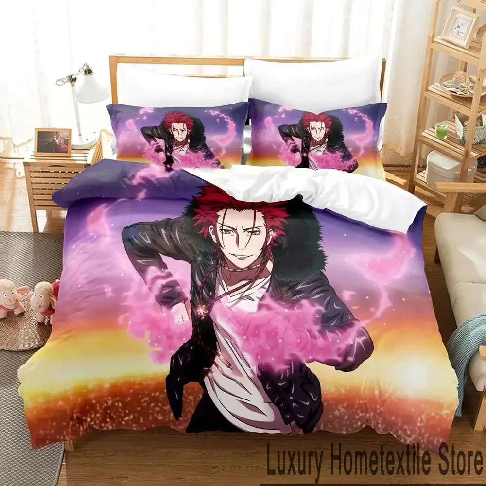 

Anime K project Mikoto Suoh Bedding Set Boys Girls Twin Queen King Size Duvet Cover Pillowcase Bed boys Adult Home Textileextile