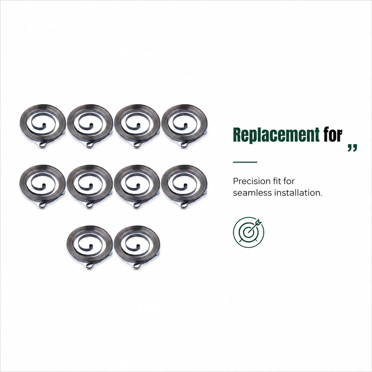 10pcs Recoil Starter Spring Kit For Zenoah Komatsu G2500 Chinese 2500 25Cc 2-Stroke Small Chainsaw Saw Parts Replacement