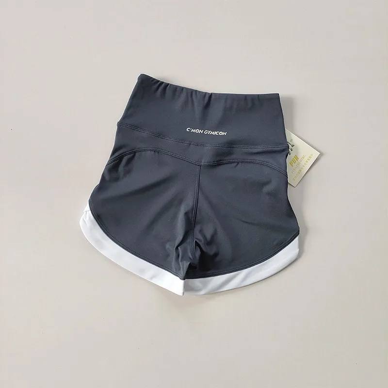 Hochgeschnittene Yoga-Shorts für Damen, Fitness, Push-Up, Po-Formend, Gym, Sport, Radfahren, Laufen, Leggings für Frauen – Detail 7