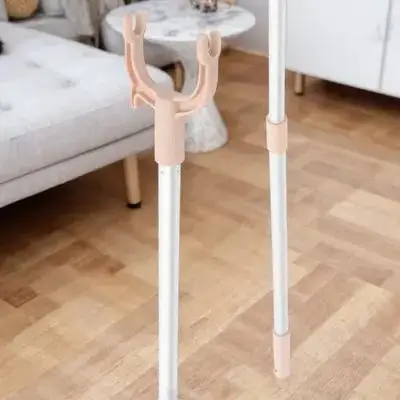 

Premium Retractable Rod 5Kg Capacity Lightweight Aluminum Alloy Sturdy Balcony Pole Household Hanging Stick For Wardrobe Ceiling