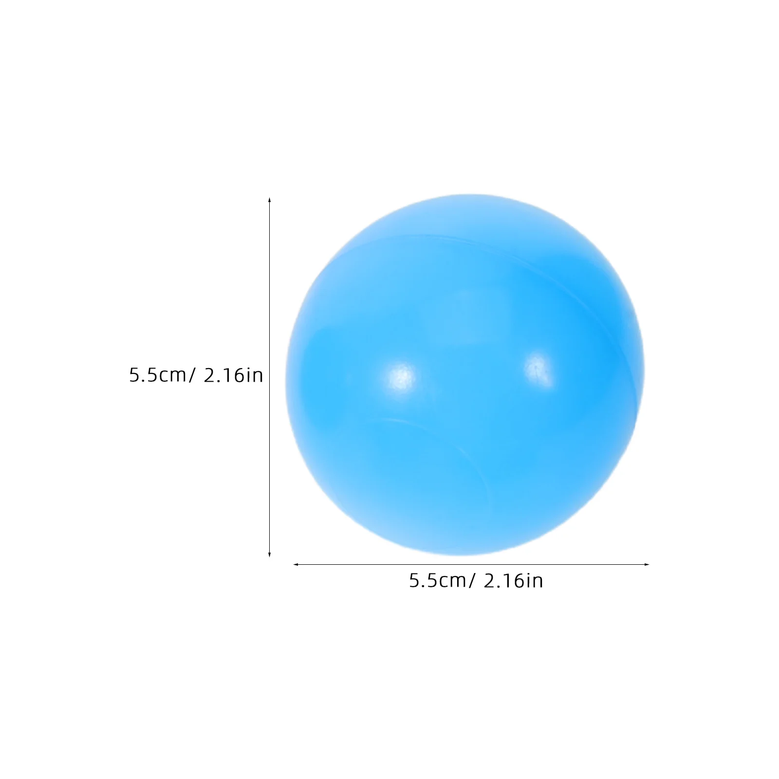 100 pçs bolas do oceano das crianças 2 "estrela forma redonda à prova de esmagamento bola de plástico pit para crianças cercadinho jogar tenda festa de aniversário favores