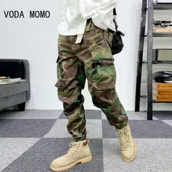 Mens Pants Camouflage New Harem Joggers Men Cargo Pants 2024 Hip Hop Casual Pockets Sweatpants Male Oversized Trousers men pants