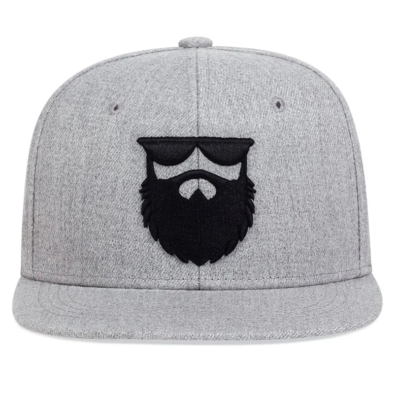 Cappelli hip-hop ricamati da uomo anziano con barba unisex Primavera Autunno Berretti da baseball casual regolabili per esterni Cappellini da camionista Cappello per protezione solare