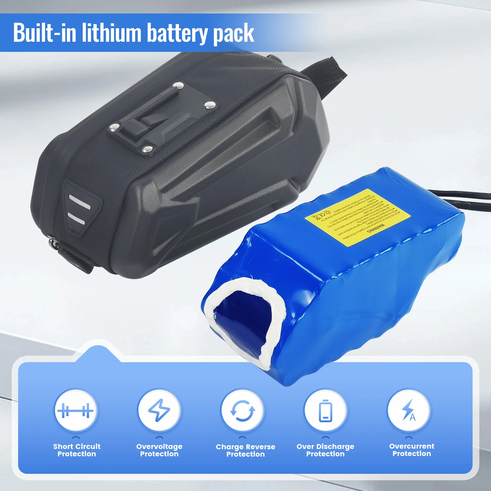 48v 36v Ebike Battery Pack 10Ah lithium ion Waterproof Li ion Batteries for 250W-1000W Motorcycle/Trikes/Bicycle