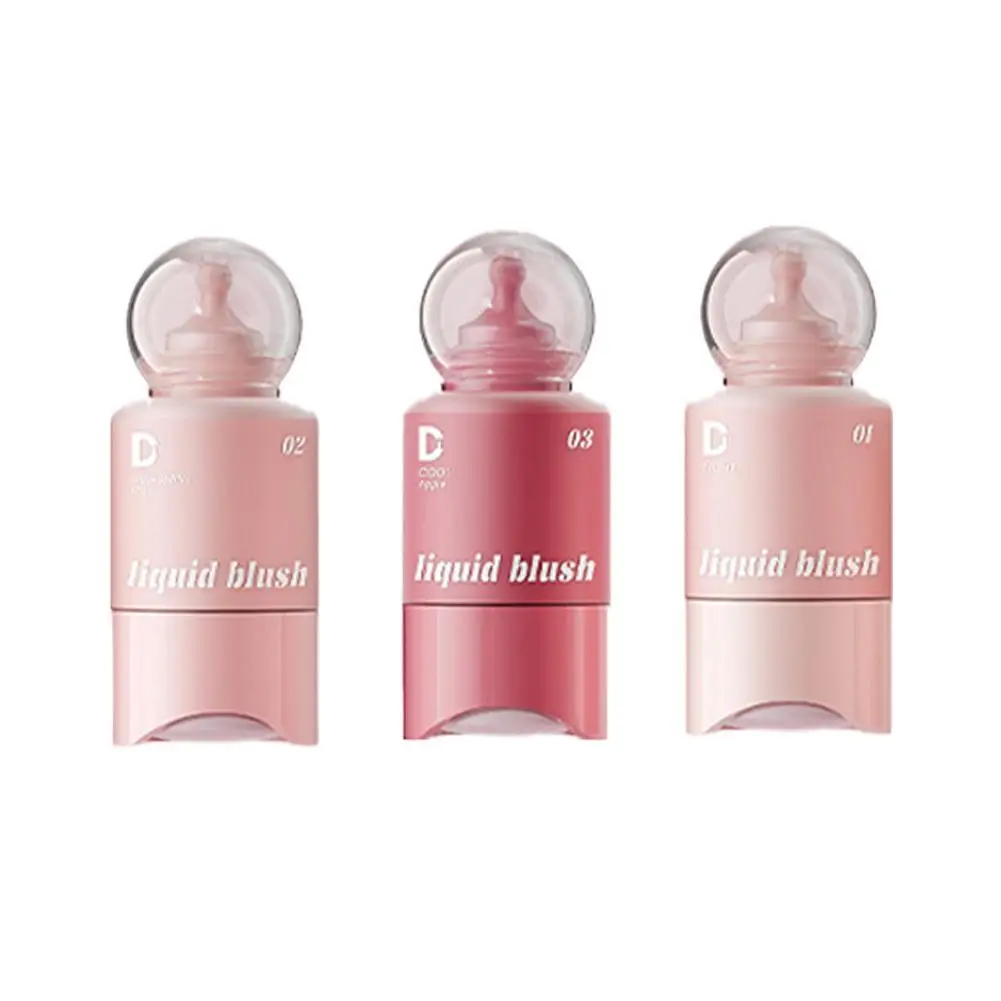 3Colors Liquid Powder Blusher Matte Cosmetic Cream Multi-purpose Lip Gloss Blush Make Up Facial Powder Nourishing Blusher