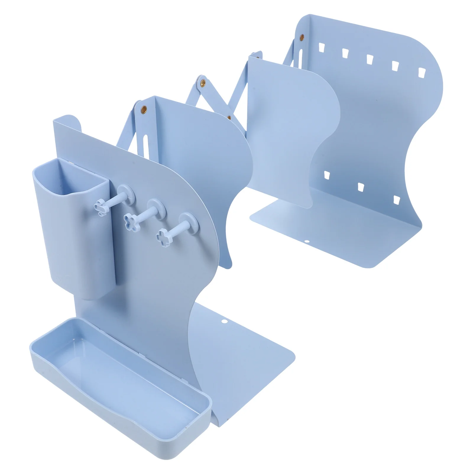 

Book Stand Hook Pen Holder Bookshelf Accessories Desktop Adjustable Bookend Office
