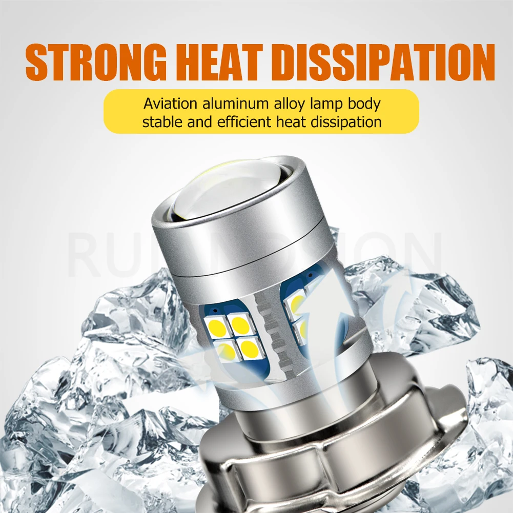 P26S LED Motorcycle Headlight 6-24V DC 22SMD 3030 Headlamp Moped Scooter ATV Motorbike Light Bulbs Motor Accessories 6V 12V 2.4W