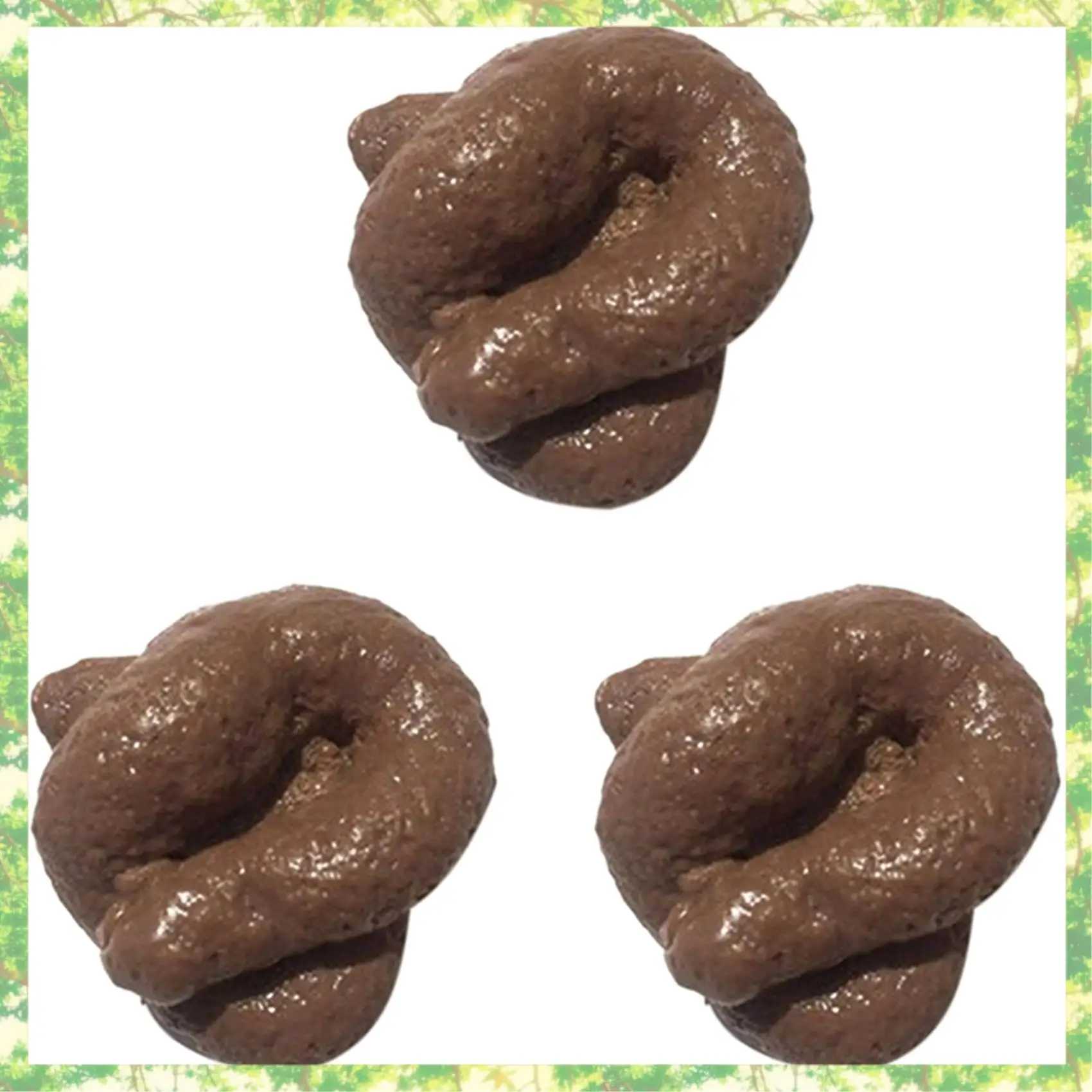 Eco-Friendly-3X Simulação Cocô Realista e Engraçado Cocô Finto Cocô Prank Presente Cocô Macio