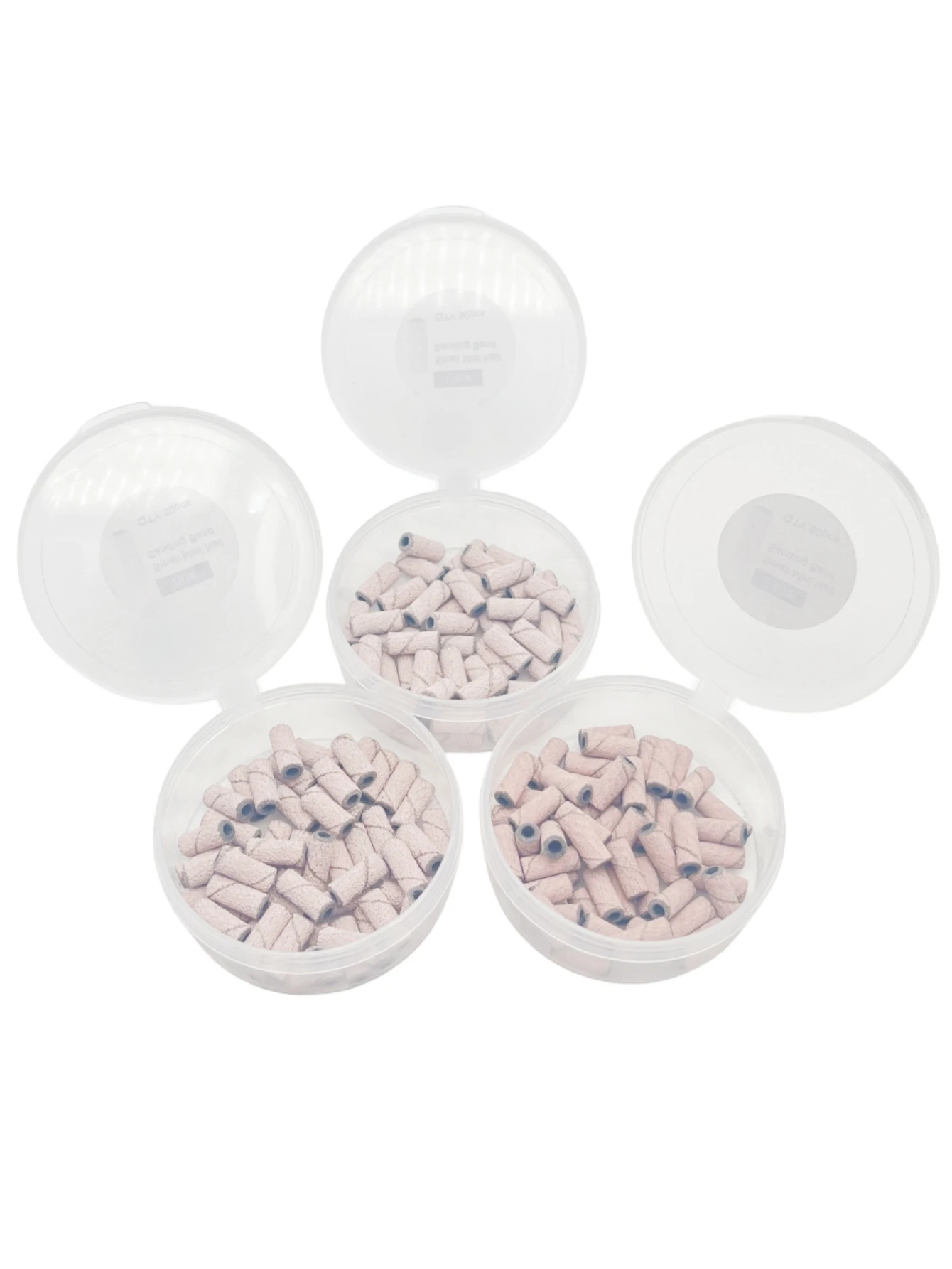 50 قطعة/صندوق 3 مللي متر سميكة الصغيرة الرملي العصابات ل مسمار الحفر ملف صغير تلميع بشرة الأظافر نظيفة لا الفولاذ المقاوم للصدأ مغزل بت #3