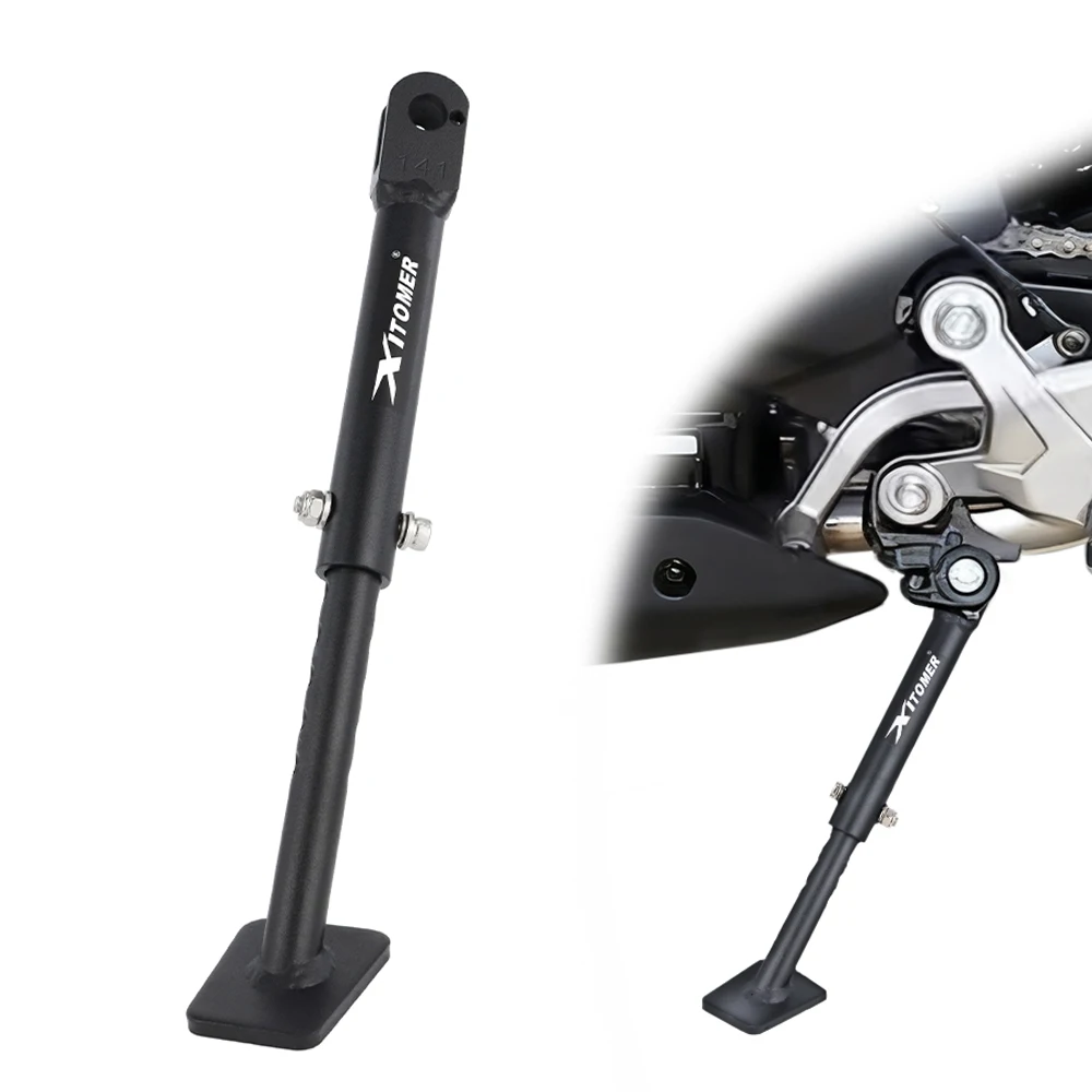 

Motorcycle Kickstand Fit For CFmoto 450NK 2023-2024 CF MOTO 450 NK Steel Adjustable Side Support Bracket Foot Stand