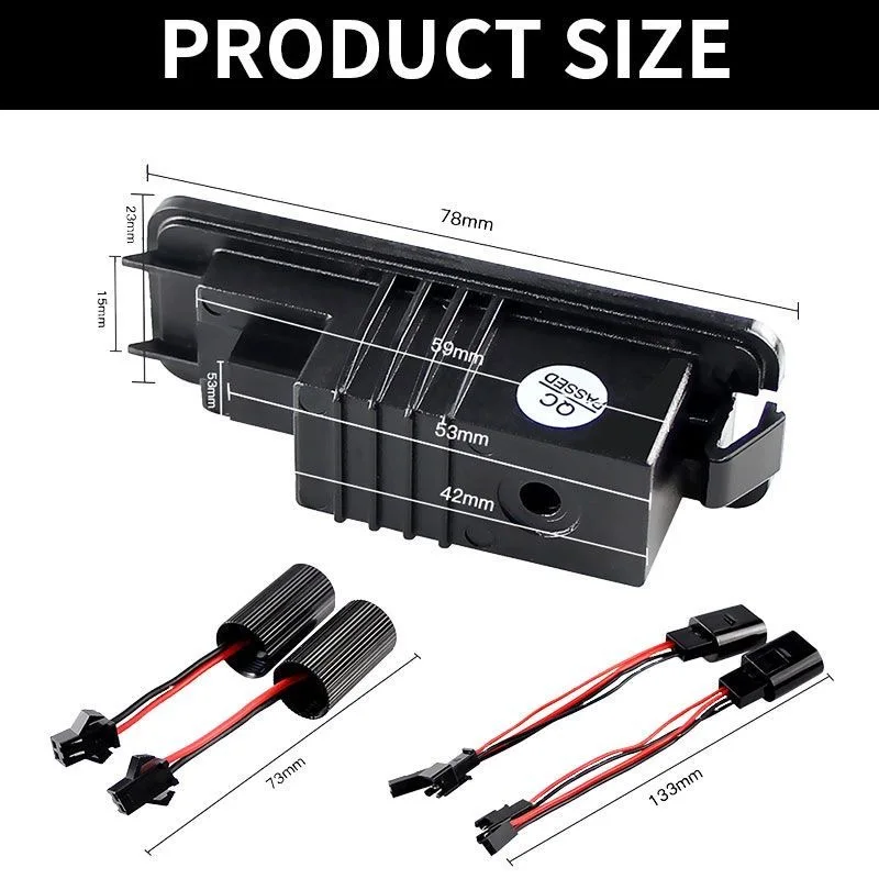 

LED License Plate Light No Error For Porsche 987 981 Boxster Cayenne Cayman 997 911 Carrera Macan 95B 2014-2018 2019 2020