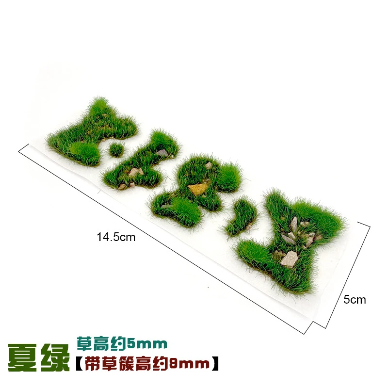 Simulation de grappe d'herbe de 5MM, Kits de modèles de pelouse irréguliers, bricolage, matériaux de scène de Table de sable faits à la main, accessoires de Diorama
